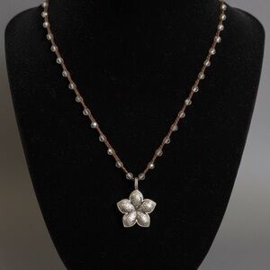 Brighton Flora Necklace on Beaded Cord 2367